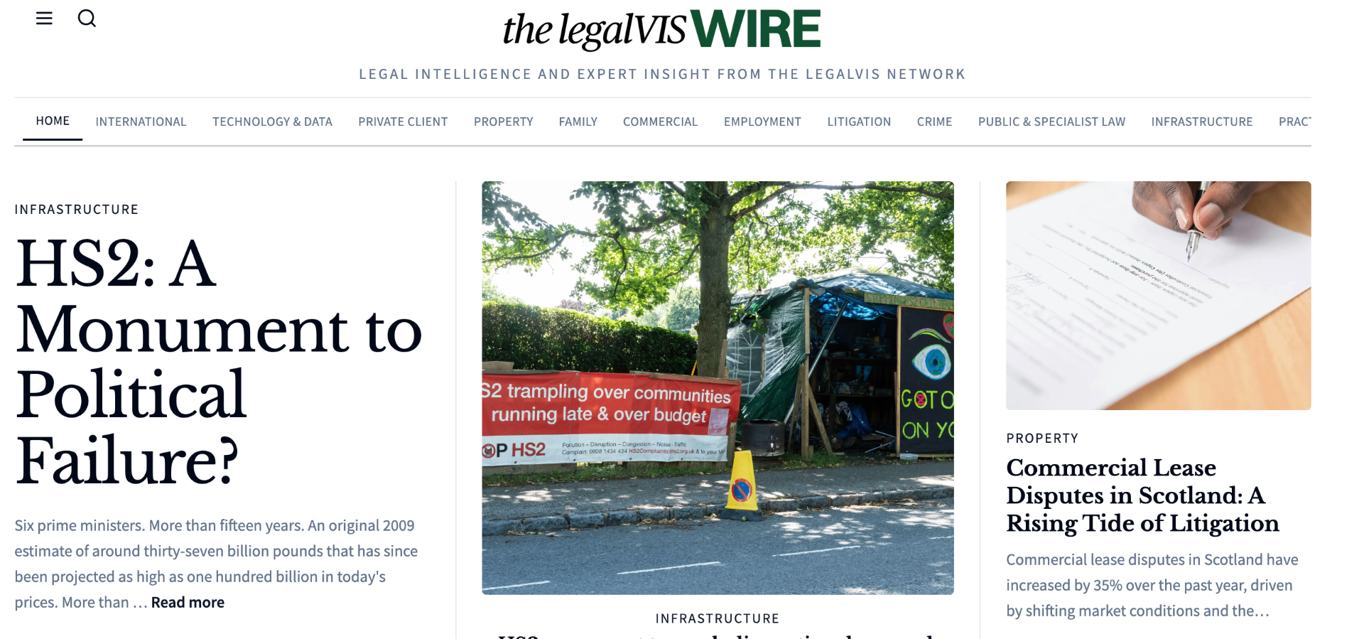 The legalVIS WIRE article preview